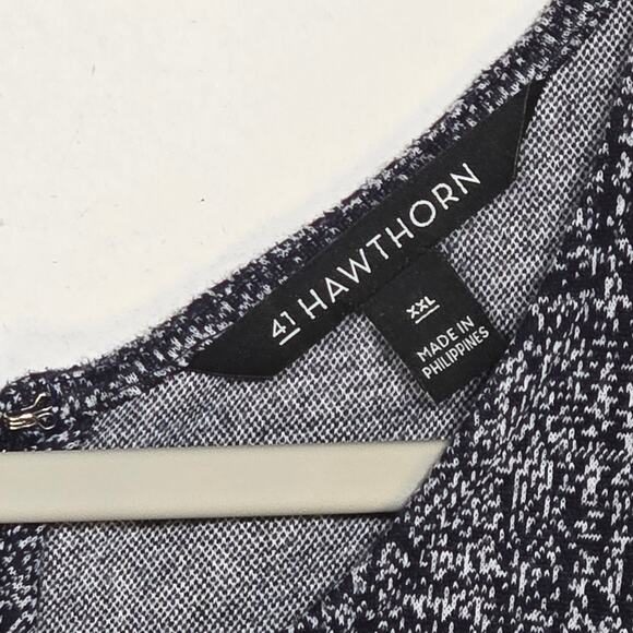 41 Hawthorn Black Aniya Plaid Dress. Size XXL - Picture 7 of 11